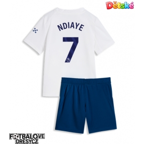 Manchester City Iliman Ndiaye #7 Dětské Alternativní dres komplet 2026-27 Krátký Rukáv (+ trenýrky)